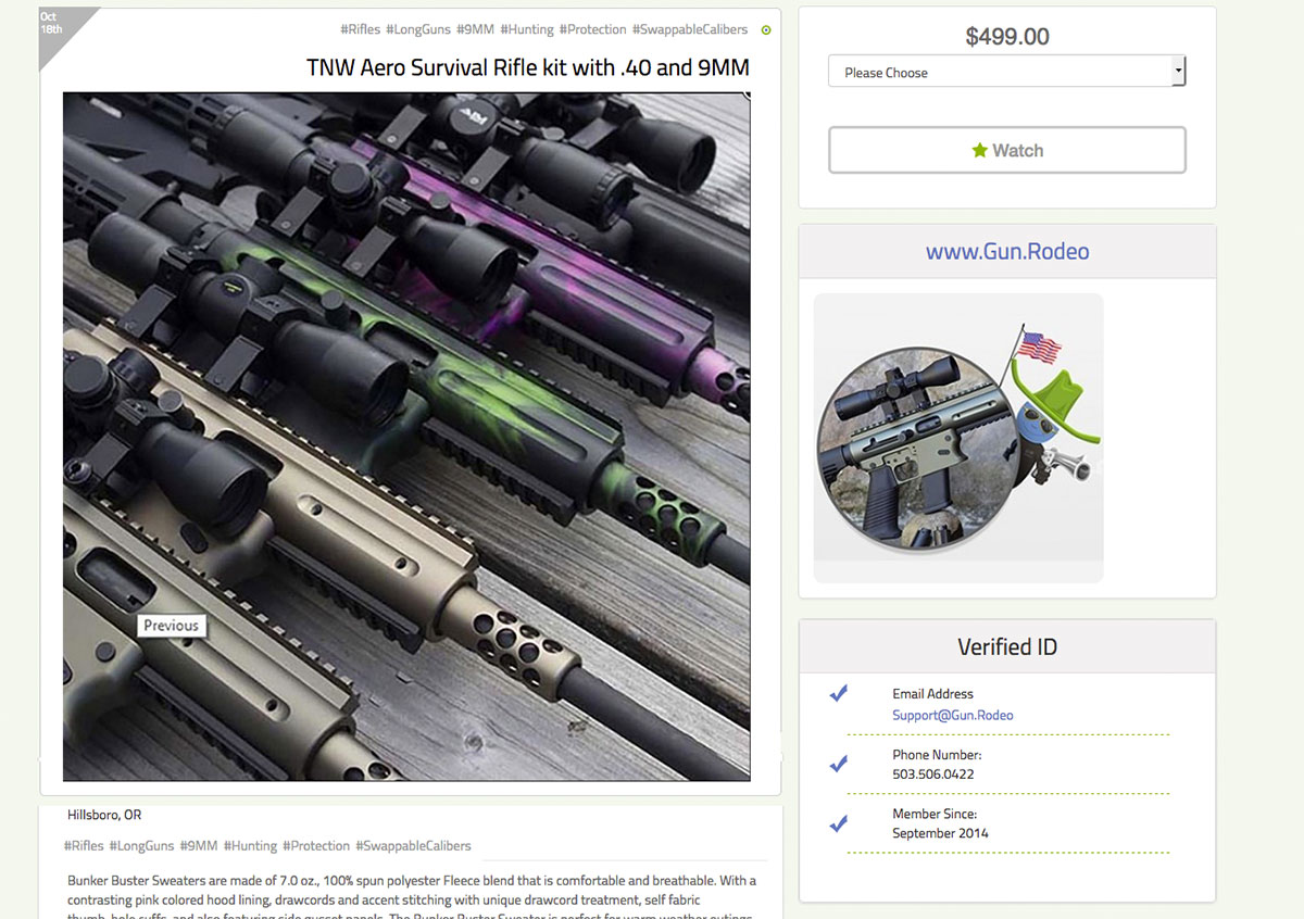 Gun.Rodeo's G-Commerce Platform: 100% pro-gun