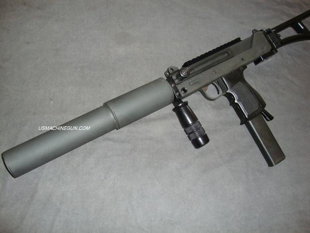 2 Stage M-11/mac-10 9mm 3/4x10 Steel Fake Suppressor on www.Gun.Rodeo