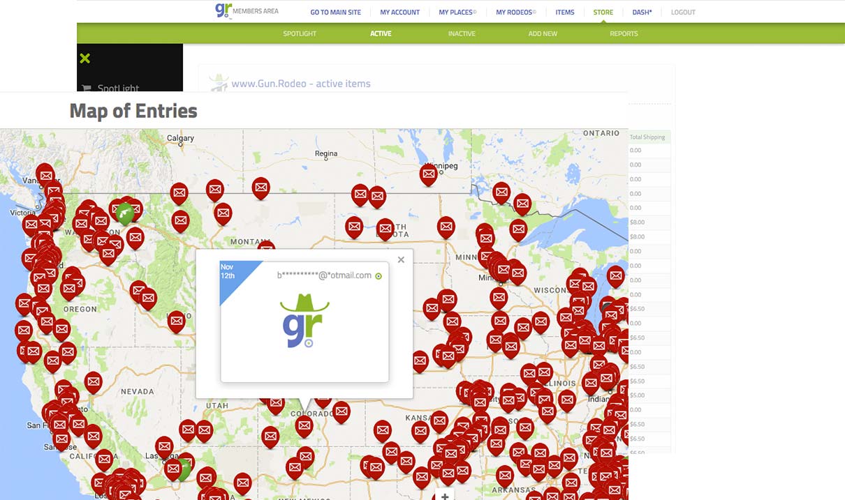 Gun.Rodeo's Giveaway Gateway Platform: Geo-Location helps with logistics and enhances financials